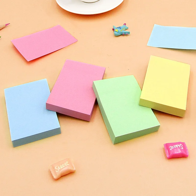 100 Sheets  Sticky notes Pads Posits Stationery Paper Stickers Posted It Memo Notepad Notebook School Office Accessories