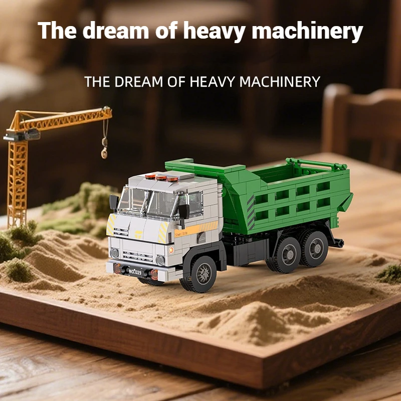 

66029 Европейский ретро-свал, модель игрушечного автомобиля, грязевой грузовик, строительные блоки, автомобильные украшения, украшения для гостиной, детские подарки
