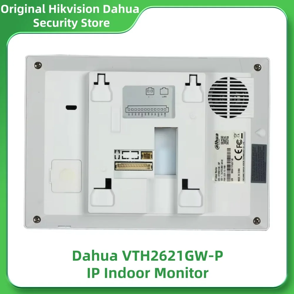 Dahua VTH2621GW-P IP WiFi 屋内モニター 7 インチ TFT 容量性タッチ スクリーン標準 PoE H.265