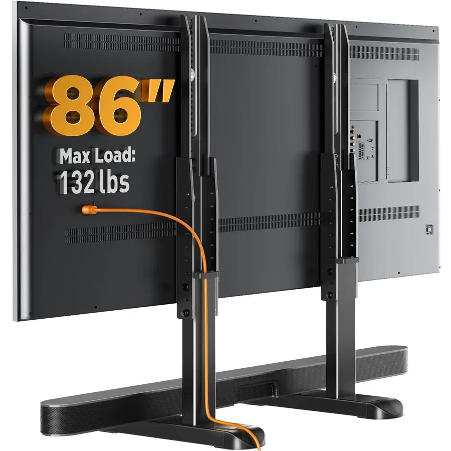 Universal TV Stand Legs for Most 3786 Inch TVs up to 132 lbs, Height Adjustable TV Legs Replacement Suitable for Soundbar, Table