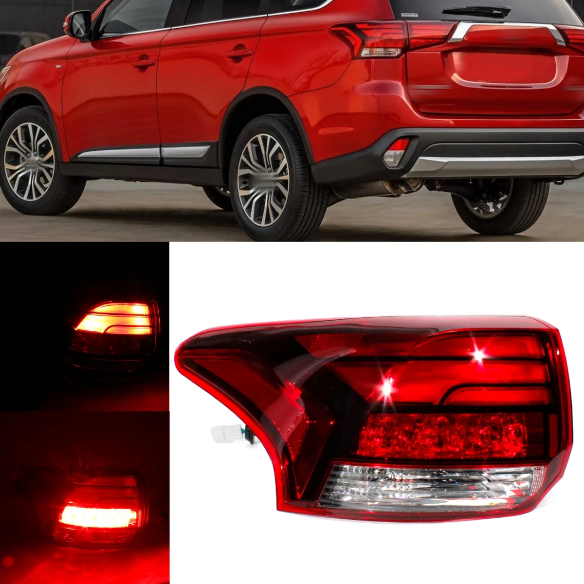 Left Outer Side Tail Rear Lamp Light With Bulbs 8330B177 For Mitsubishi Outlander 2016 2017 2018 2019 2020 2021