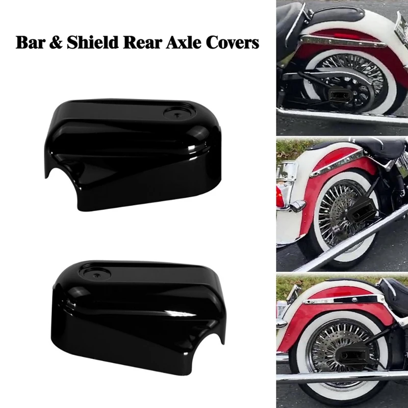 

Motorcycle Bar Shield Rear Wheel Axle Cover For Softail Night Train FXSTB FLSTN FLSTC