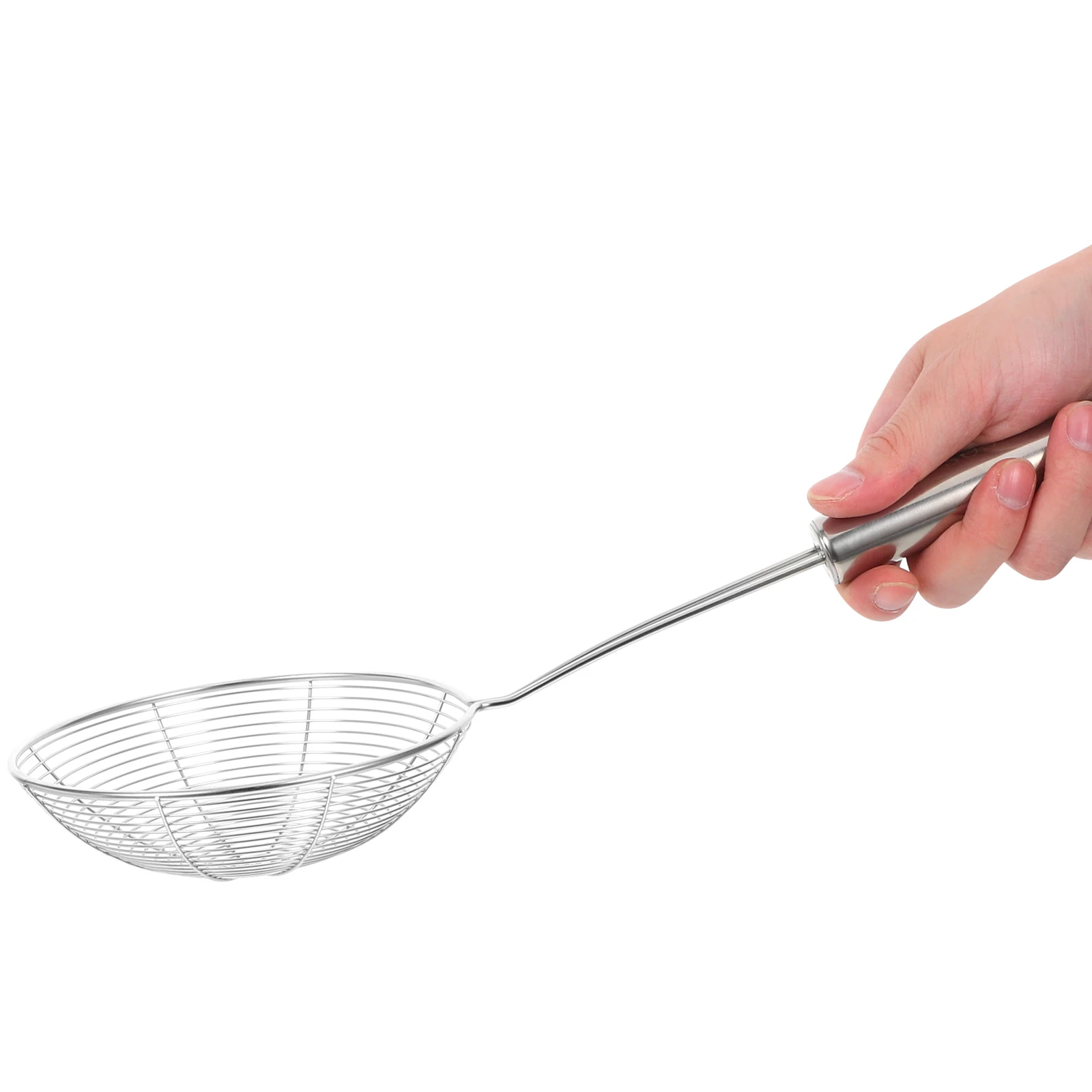 

2Pcs Kitchen Spider Strainer Stainless Steel Fine Mesh Skimmer Ladle Frying Cooking Noodles Pasta Dumplings Oil Skimmer