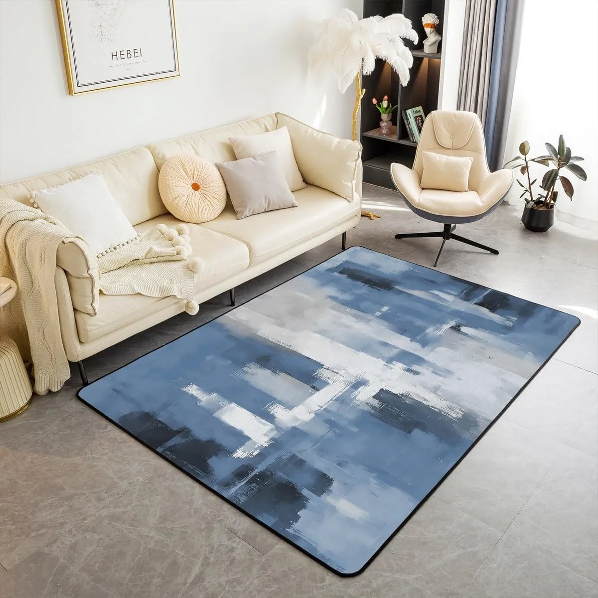 Hot Pink Carpet Abstract Living Room Bedroom Rug Oil Paint Brushstroke Floor Mat Charcoal Splatter Graffiti Graphic Doormat