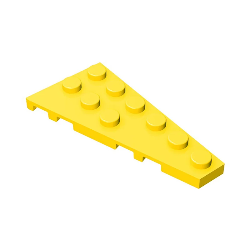 10Pcs MOC Parts 54383 Wedge Plate 6 x 3 Right Compatible Bricks DIY Assmble Building Blocks Particle Kid Puzzle Brain Toy Gift