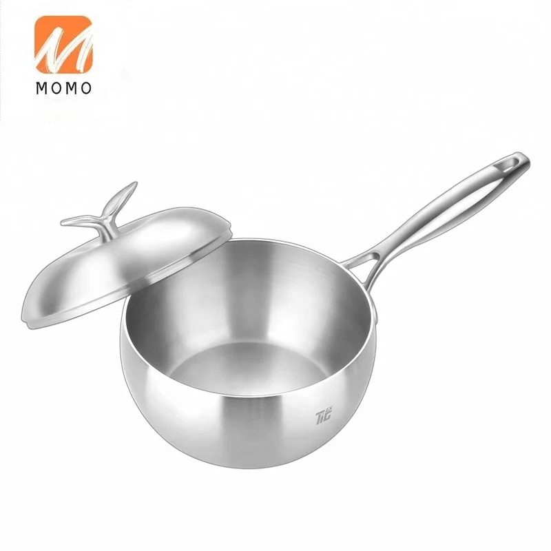 18cm Eco cookware for children pure titanium milk pot soup pot pan