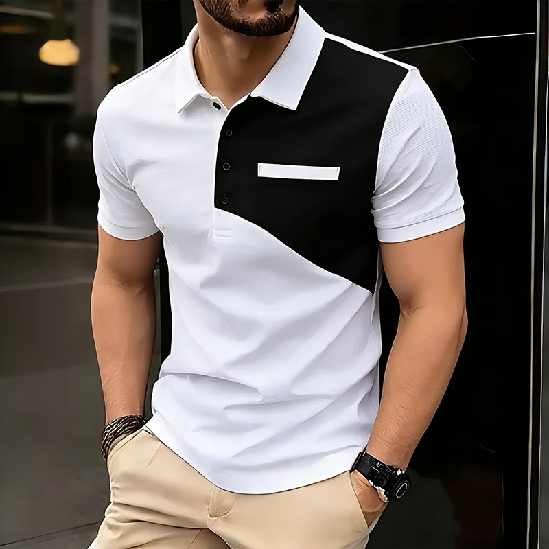 Men Summer Polo T-S…