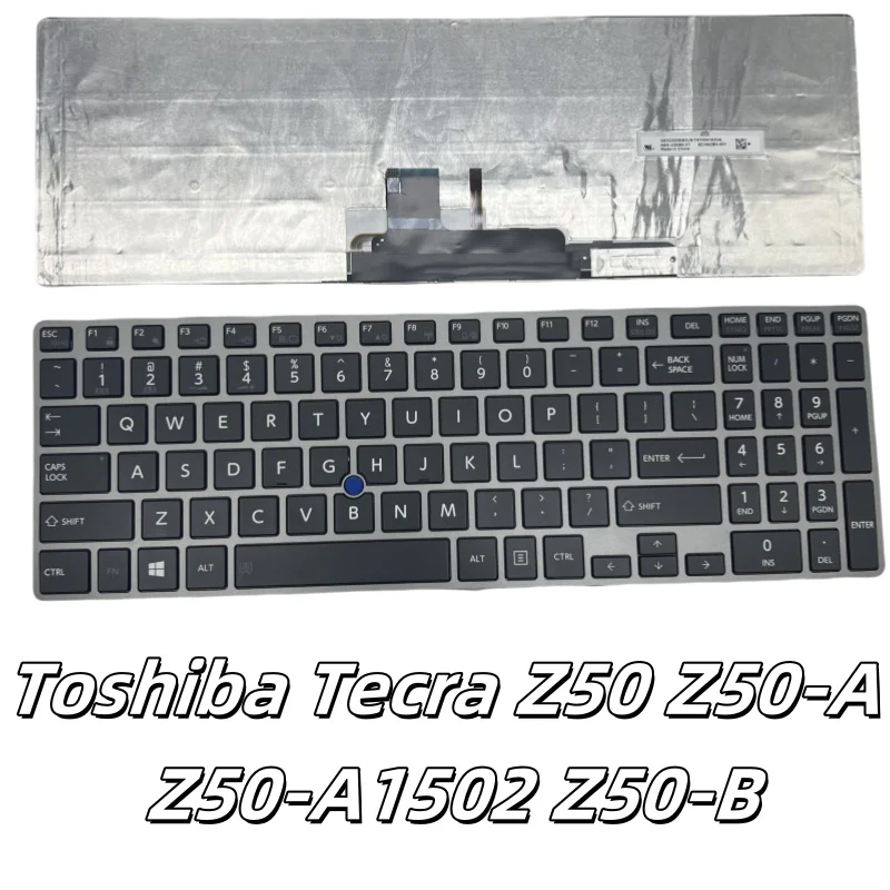 

Replacement backlight keyboard with pointing stick for Toshiba Tecra Z50 Z50-A Z50-A1502 Z50-B laptops in the USA.