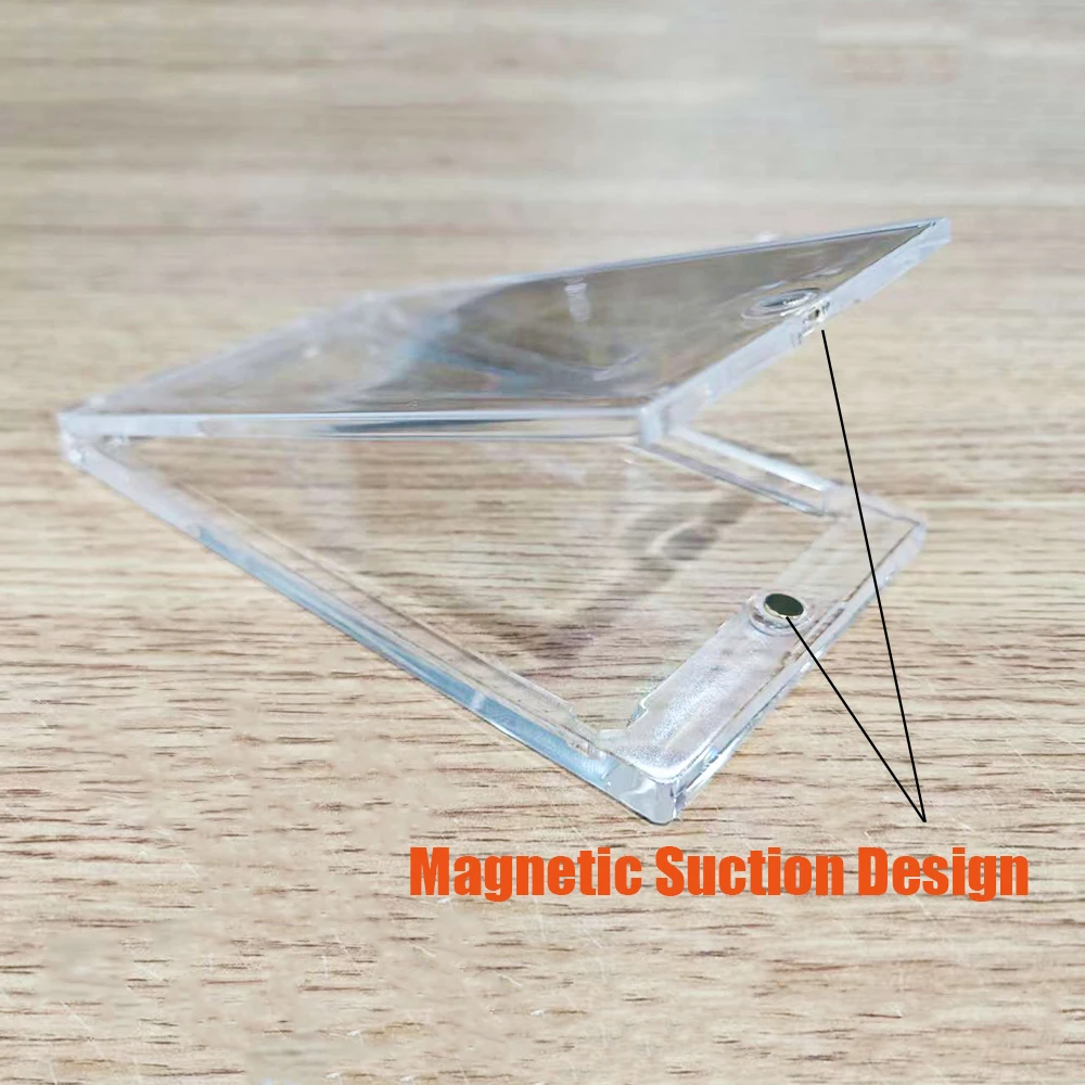 الاكريليك بطاقة الشفط المغناطيسي الطوب ل POKE عالية الإنتاجية عالية صلابة لعبة الكرتون بطاقة الطوب صندوق عرض اليدوية