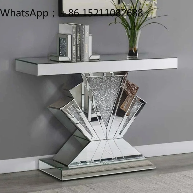 SCY mirror entrance table light luxury modern living room entry wall view table shelf entrance table