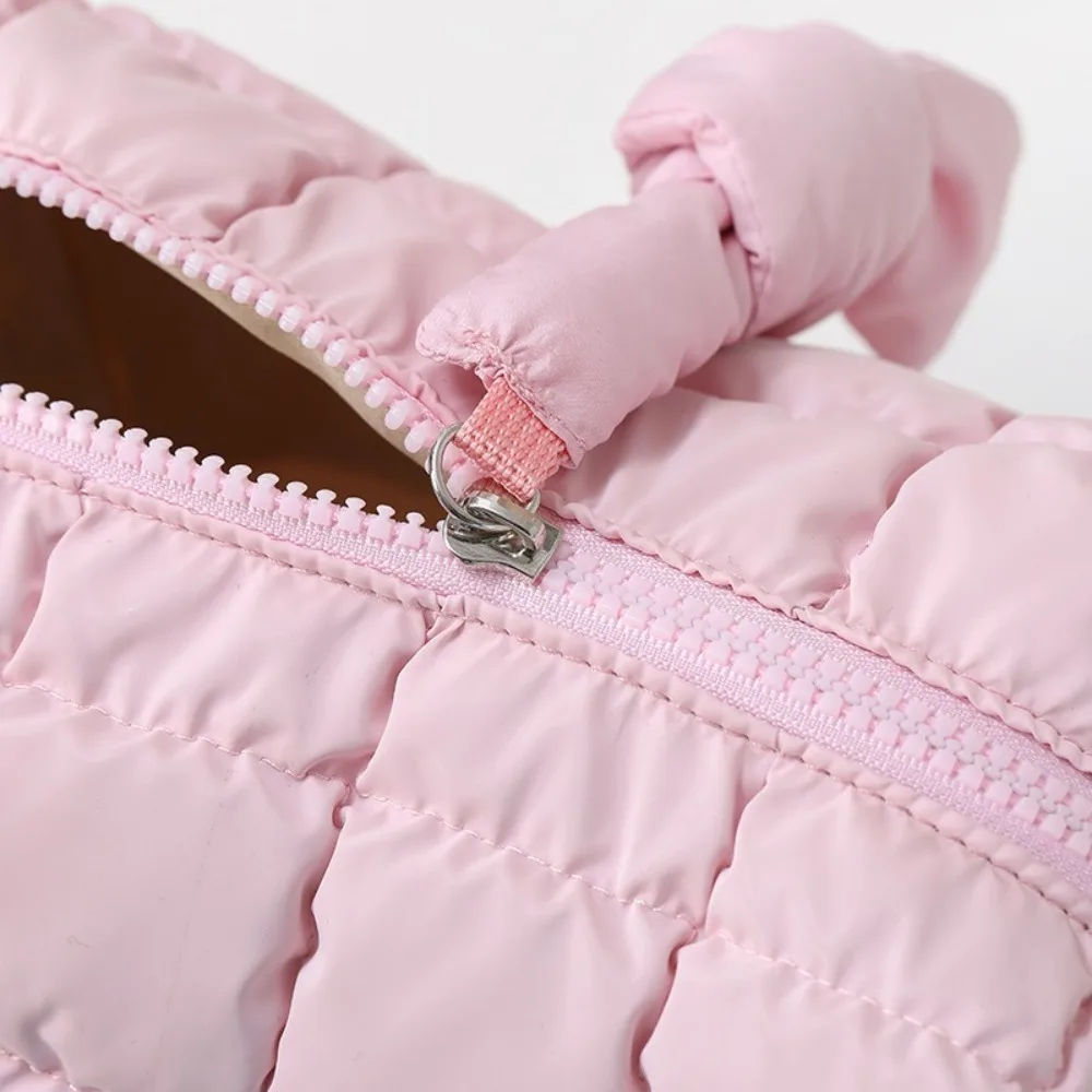 

Портативная мягкая стеганая косметичка из хлопка на молнии, большая сумка для туалетных принадлежностей, объемная стеганая сумочка-клатч для женщин