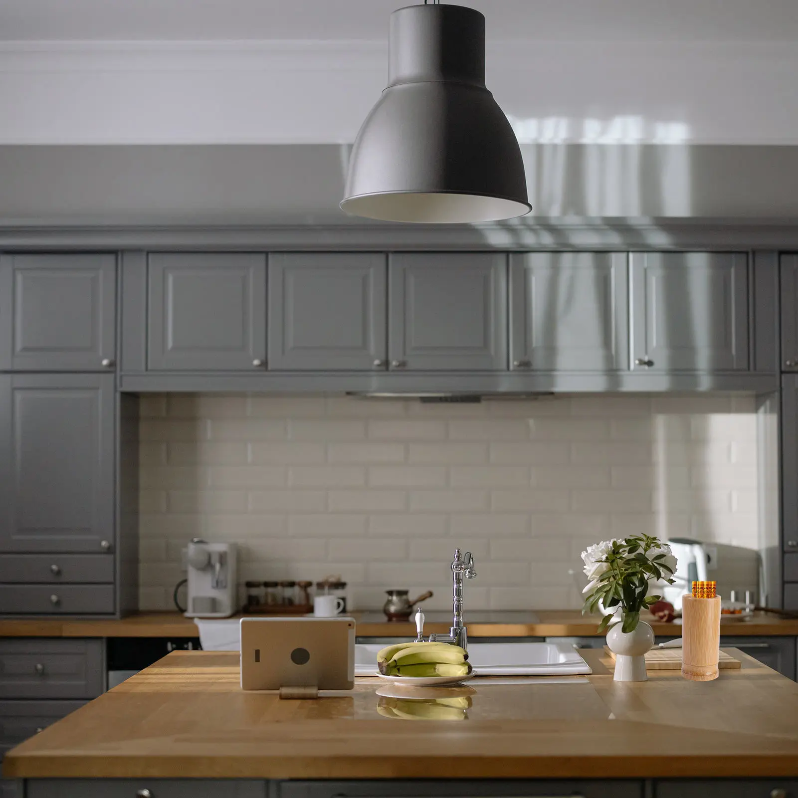 

1Pcs Bamboo Cutlery Storage Holder Kitchen Chopstick Container Simple Structure Practical Kitchen Storage Holder Compact