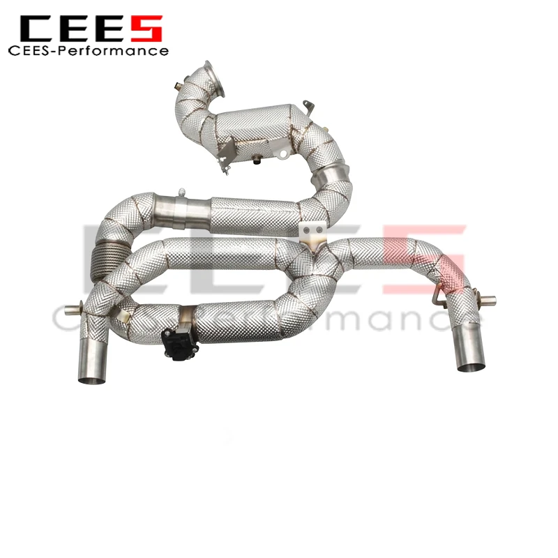 CEES Full Exhaust System for Lotus EMIRA 2.0T 2021-2025 Racing Exhaust Downpipe OPF Test Pipes with Heat Shield