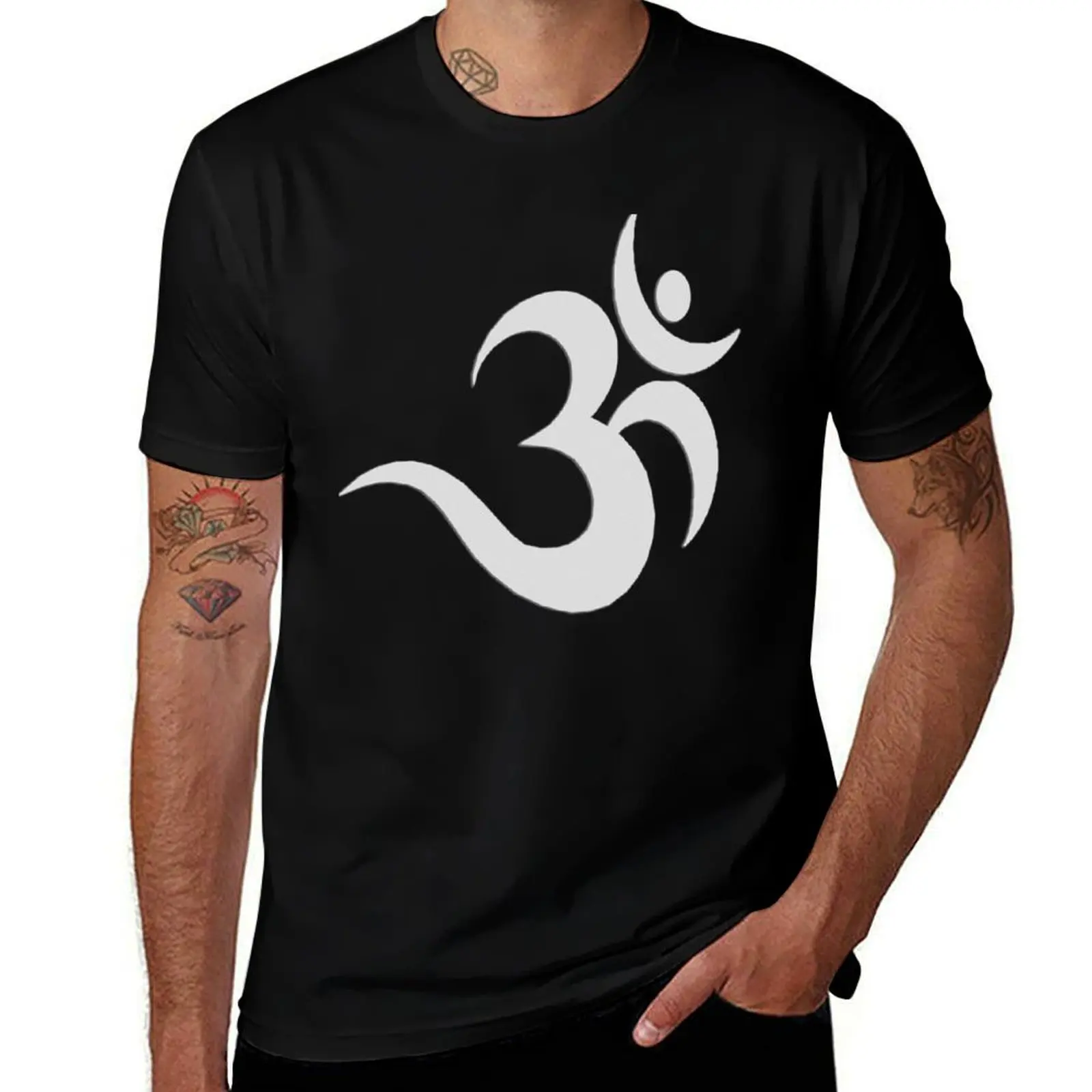 OM Mantra T-Shirt blue archive cotton graphic tees outfits for men