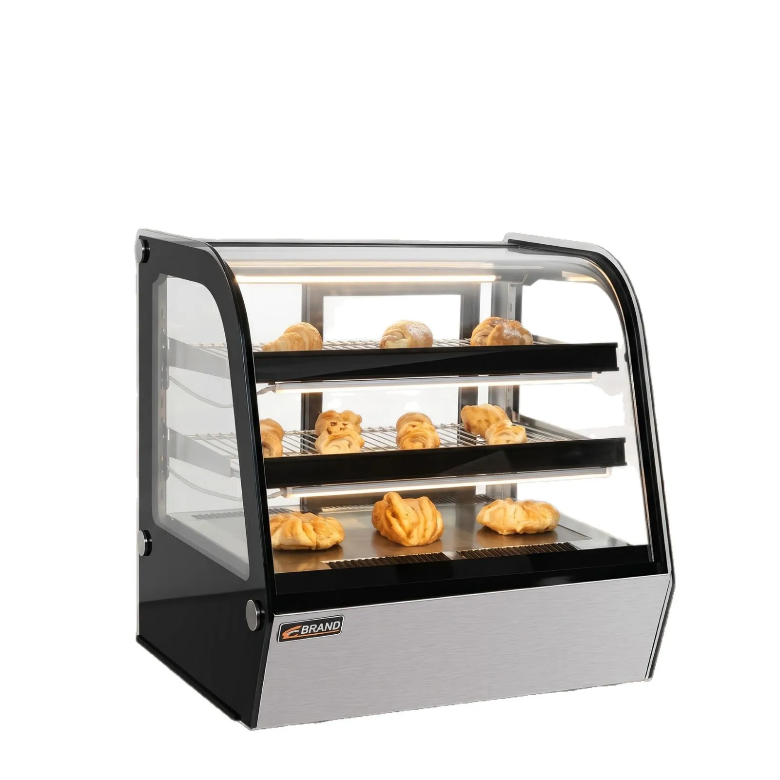 CX desktop cake refrigerated display cabinet, commercial air-cooled curved glass fresh-keeping cabinet