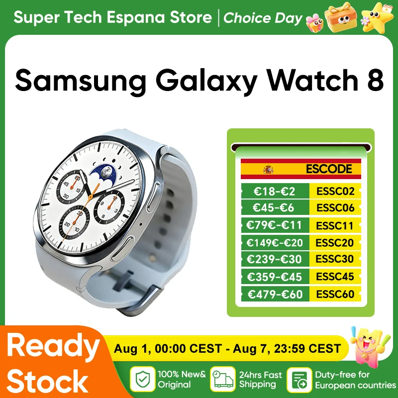Reloj Inteligente Samsung Galaxy Watch 8, Nuevo 2025