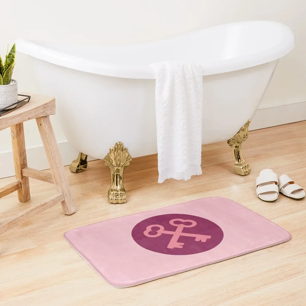 

The Society of the Crossed Keys (Pink) Bath Mat Bathtub Anti Slip Mats Bedroom Mat