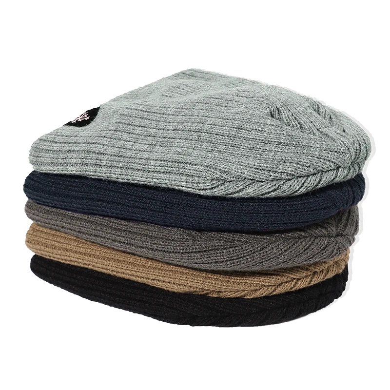 Gebreide Muts Dikker Groot Formaat Heren Hoed Hoeden Voor Dames Hoed Dames Winter Dames Hoed Caps Voor Heren Winter Muts Nieuw