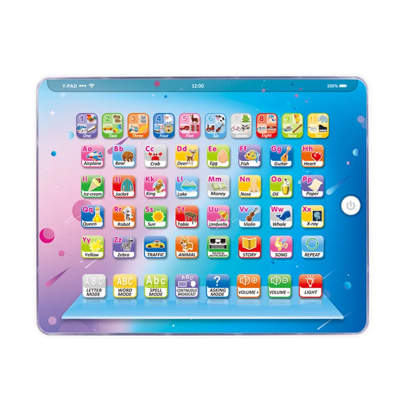 English Touch Screen Tablet Learning Early Education Point Reading Machine Infant And Child Story Kids Tablet Educational Toys