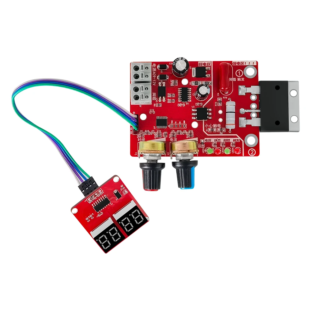 Placa de control de soldadores por puntos 40A/100A, pantalla Digital, controlador de corriente de soldadura por puntos, panel de sincronización,