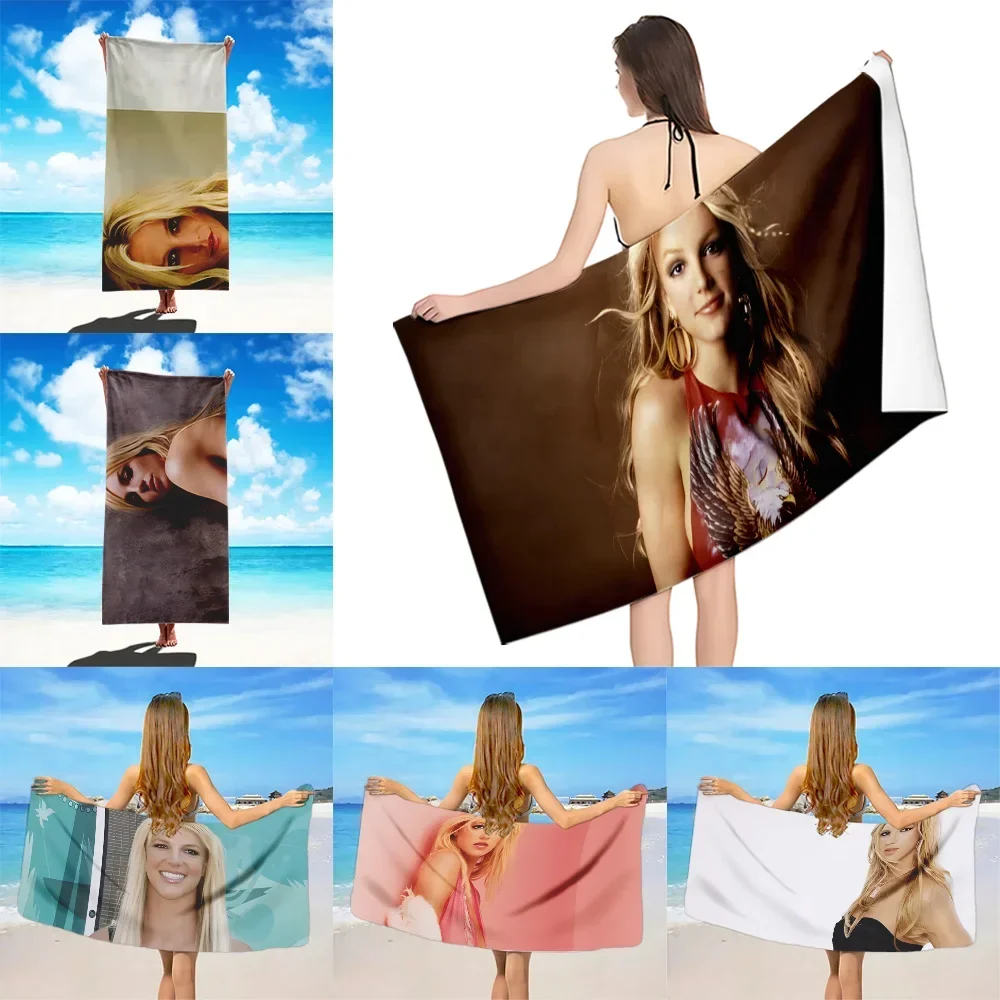 Singer Britney Spears Beach Towel Microfiber Sand Free Quick Dry Soft Sandproof Pool Towels Gift for Women Travel