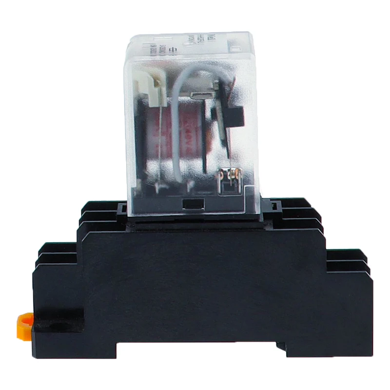 5Set MY2P HH52P MY2NJ relay coil DPDT micro mini relay with socket base holder AC 12V 24V 36V 48V 110V 220V 380V