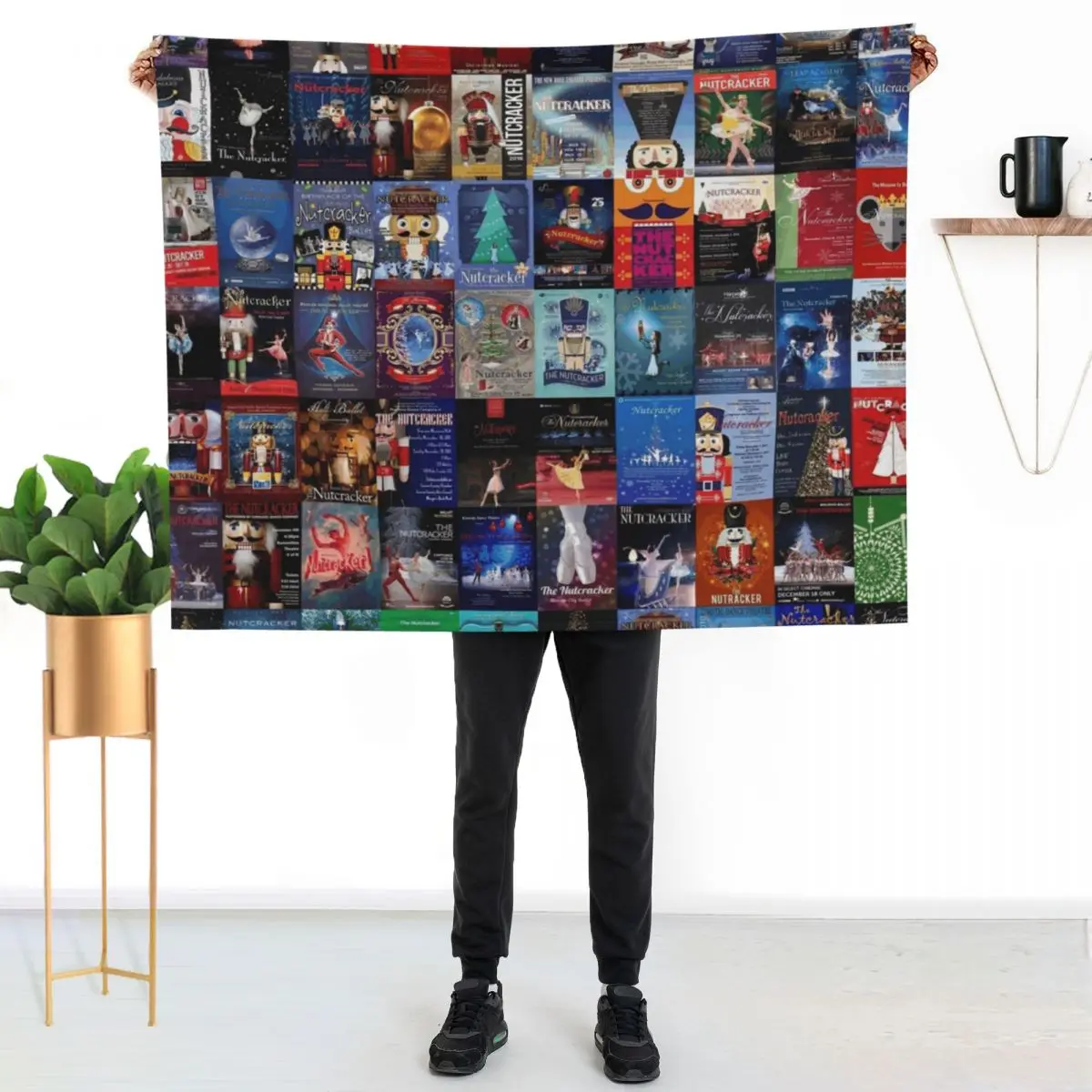 

Nutcracker Ballet Throw Blanket Ultra Plush Cozy Blanket for Napping Sleeping