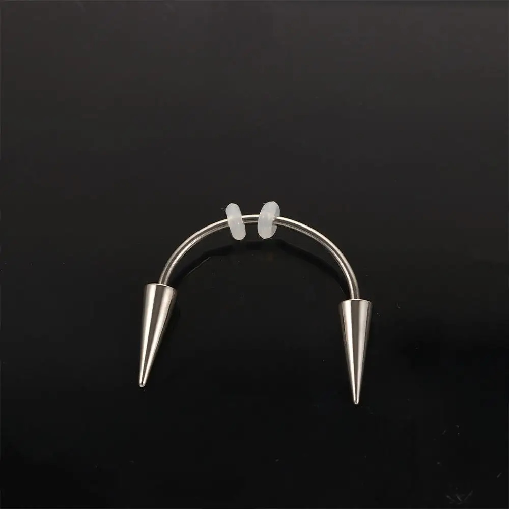 Cool BCR Septum Body Jewelry Piercing In mouth Goth Lips Ring Puncture Mouth Ring Piercing Jewelry Stainless Steel