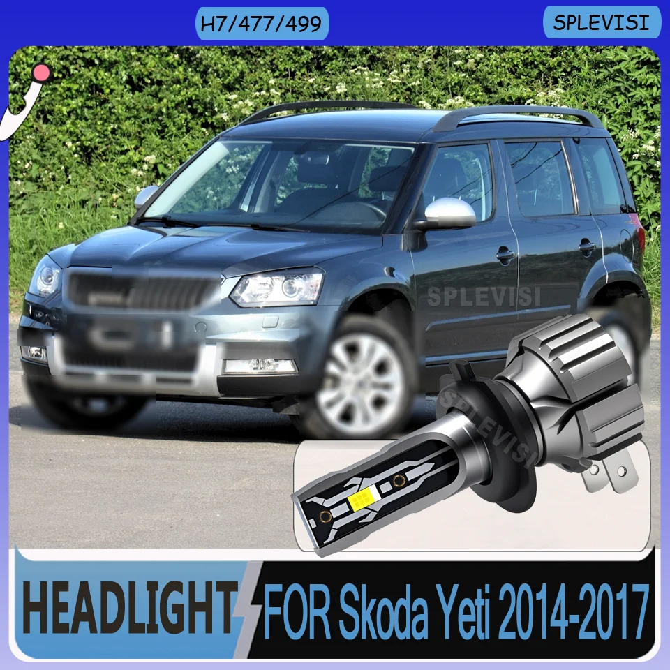 LED Headlight with Long-Distance Beam See Further React Earlier Direct Replacement h7 LED 12v For Skoda Yeti 2014 2015 2016 2017