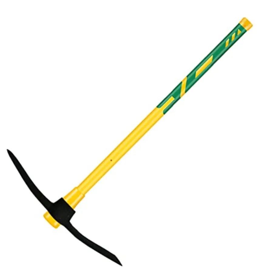 

Pick Mattock with Heavy Duty Forged Construction Adze and Ergonomic Non-Slip Handle for Gardening Hunting Landscaping and Outdo