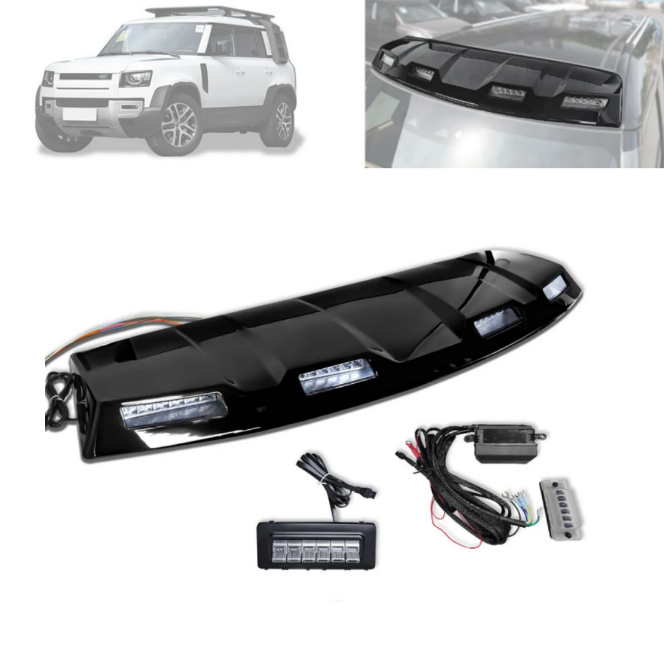 New Design Top Light Luggage Rack Off-Road Adventure Light for Defender 2024 2025 Roof Light