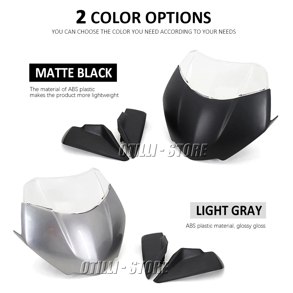Motorcycle Wind Deflector Windscreen Windshield Front Fairing For Speed Triple SPEED TRIPLE 1200 RS RR 1200RR 1200RS Accessories