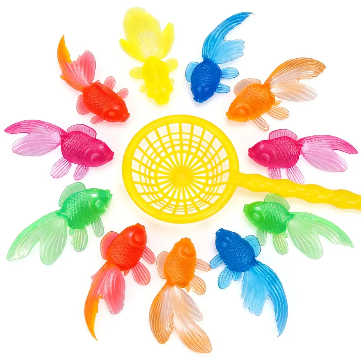 14-teiliges Set mit simulierten schwimmenden Goldfischen, geeignet für den Innen- und Außenbereich, für Sommer-Poolpartys oder zur Dekoration der Badewanne – Detail 3