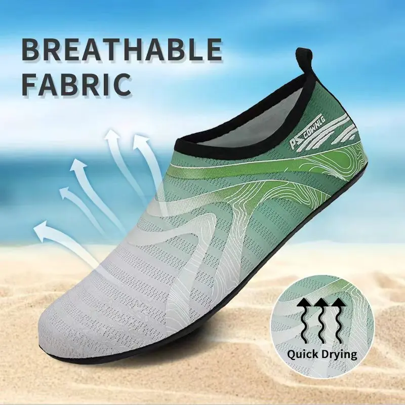 

Мужская и женская обувь для водных видов спорта, кроссовки для плавания, сандалии для пляжа, обувь для ходьбы по воде, унисекс, дышащая, быстросохнущая обувь