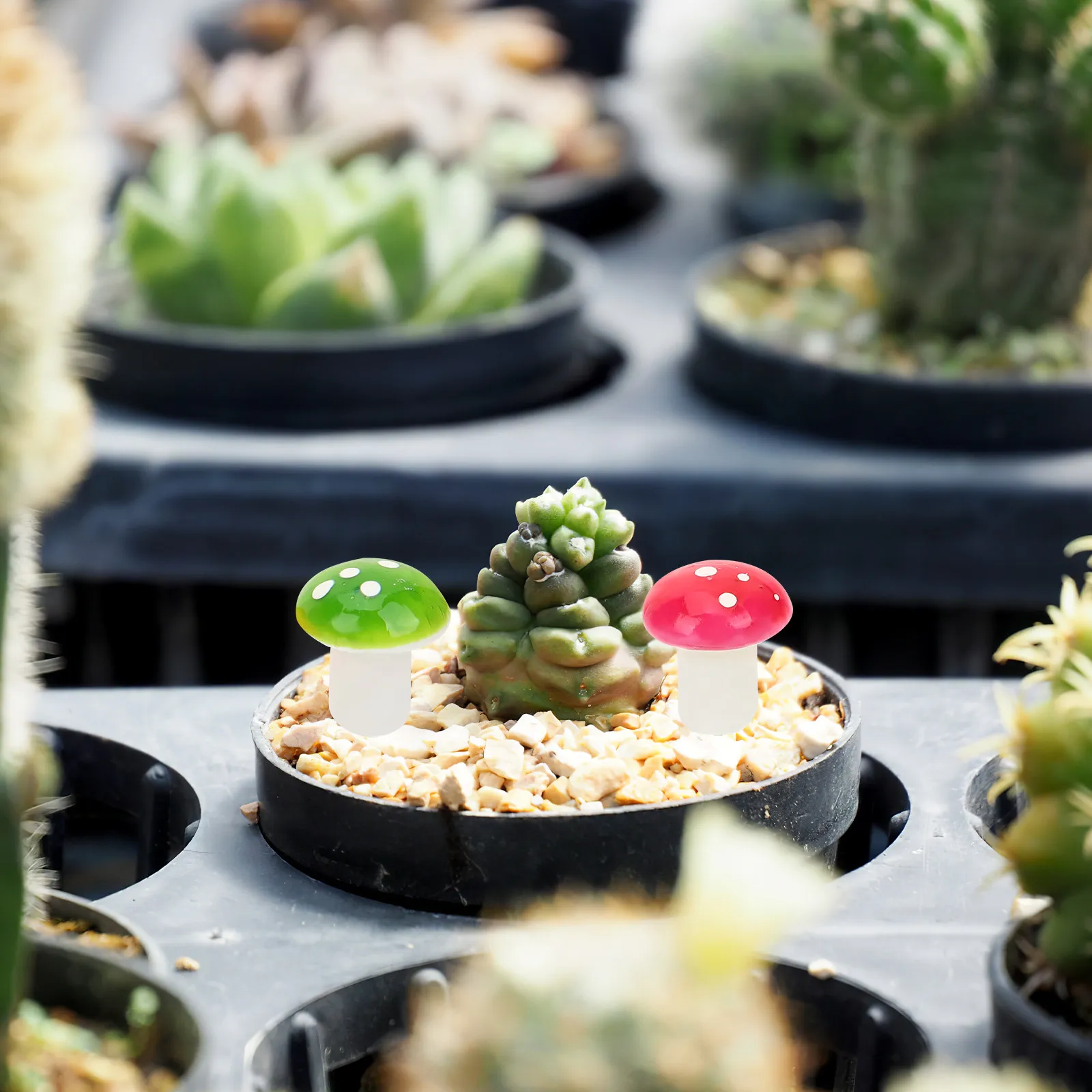 20Pcs Foam Mushroom Decor Realistic Mini Garden Mushrooms for Micro Landscape Bonsai Terrarium Cake Table Bookshelf Outdoor