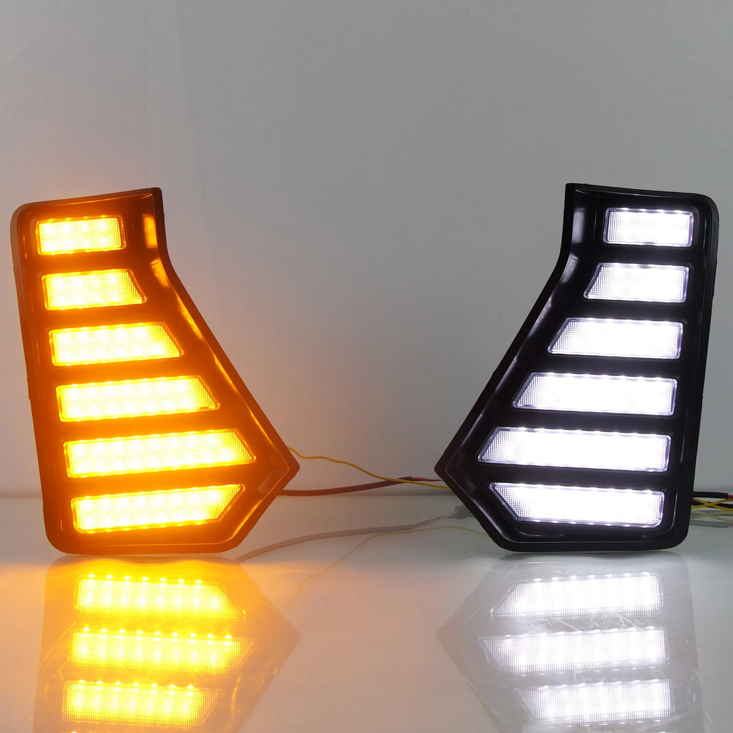 

Car Accessories for Toyota Tacoma 2024 2025 Yellow & White LED DRL Daytime Running Light LED Day Lights