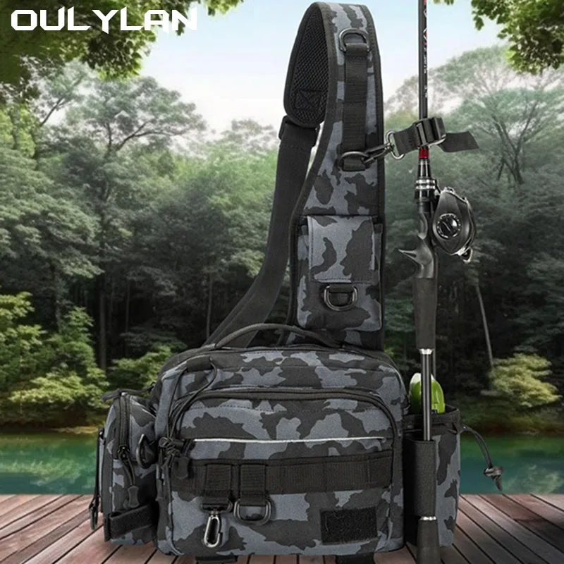 Tactical Chest Sling Bag Men's Riding Bags Hunting Gun Holster Backpacks Climbing Molle Fishing Pouch Archer Shoulder Backpack