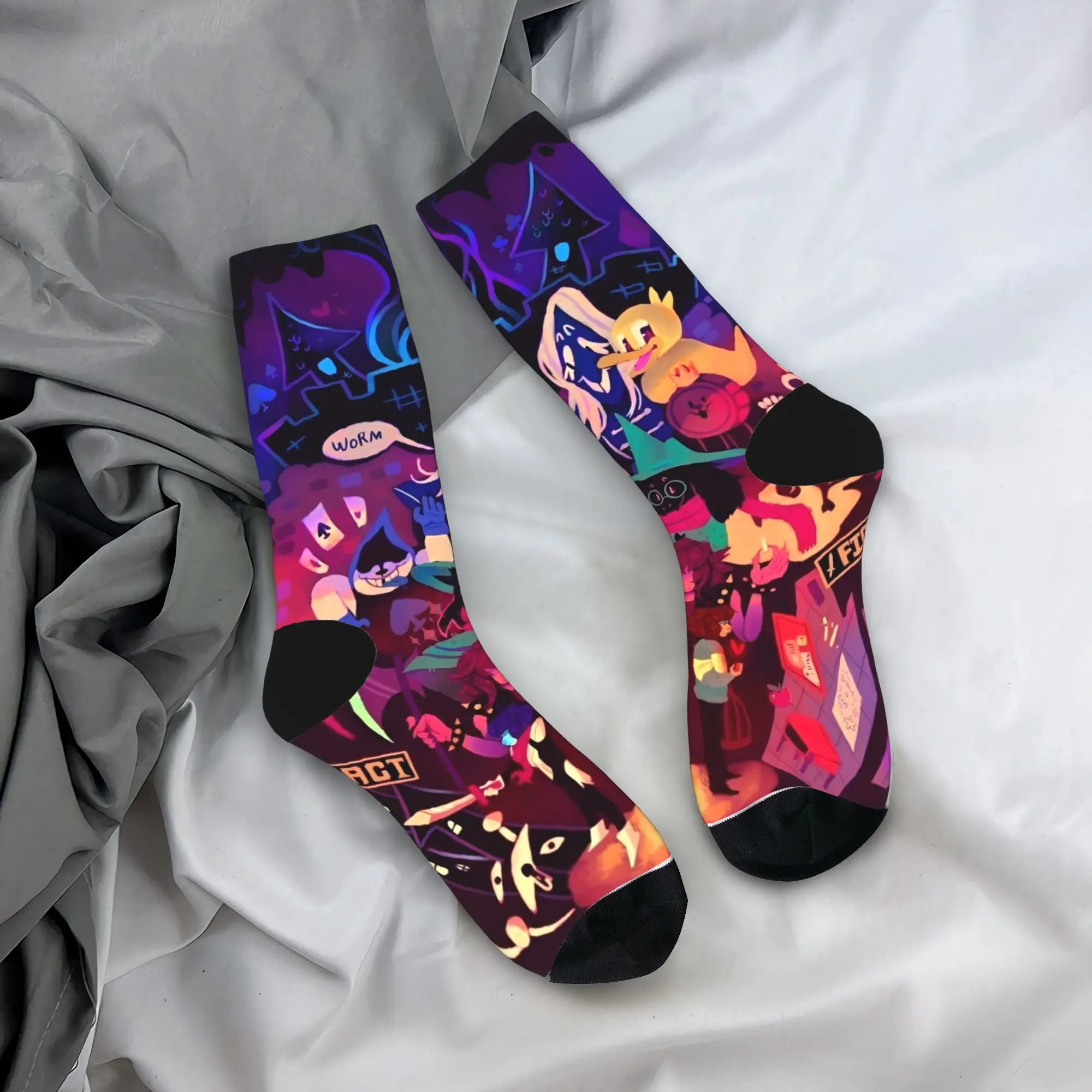 

Зимние теплые крутые носки унисекс Deltarune Adventure, впитывающие пот носки для ролевых игр