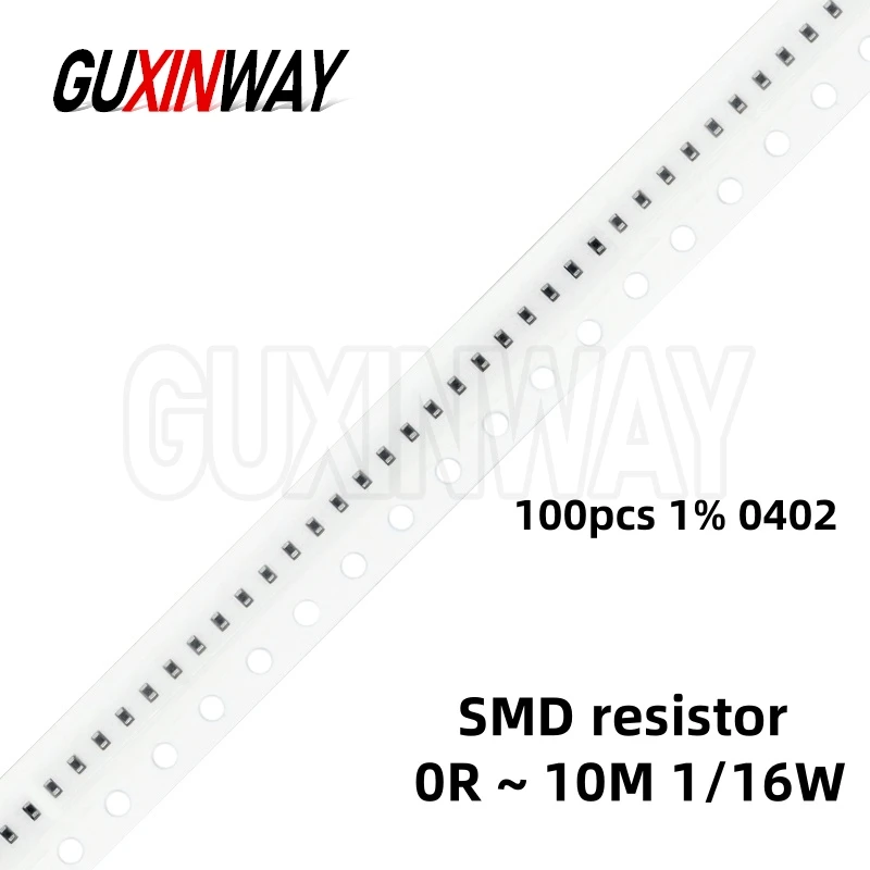 100 шт. 1% 0402 SMD резистор 0R ~ 10M 1/16W 0.1 1 10 22 100 150 220 330 Ом 1K 2.2K 4.7K 10K 100K 1R 10R 100R 150R 220R 330R 1M