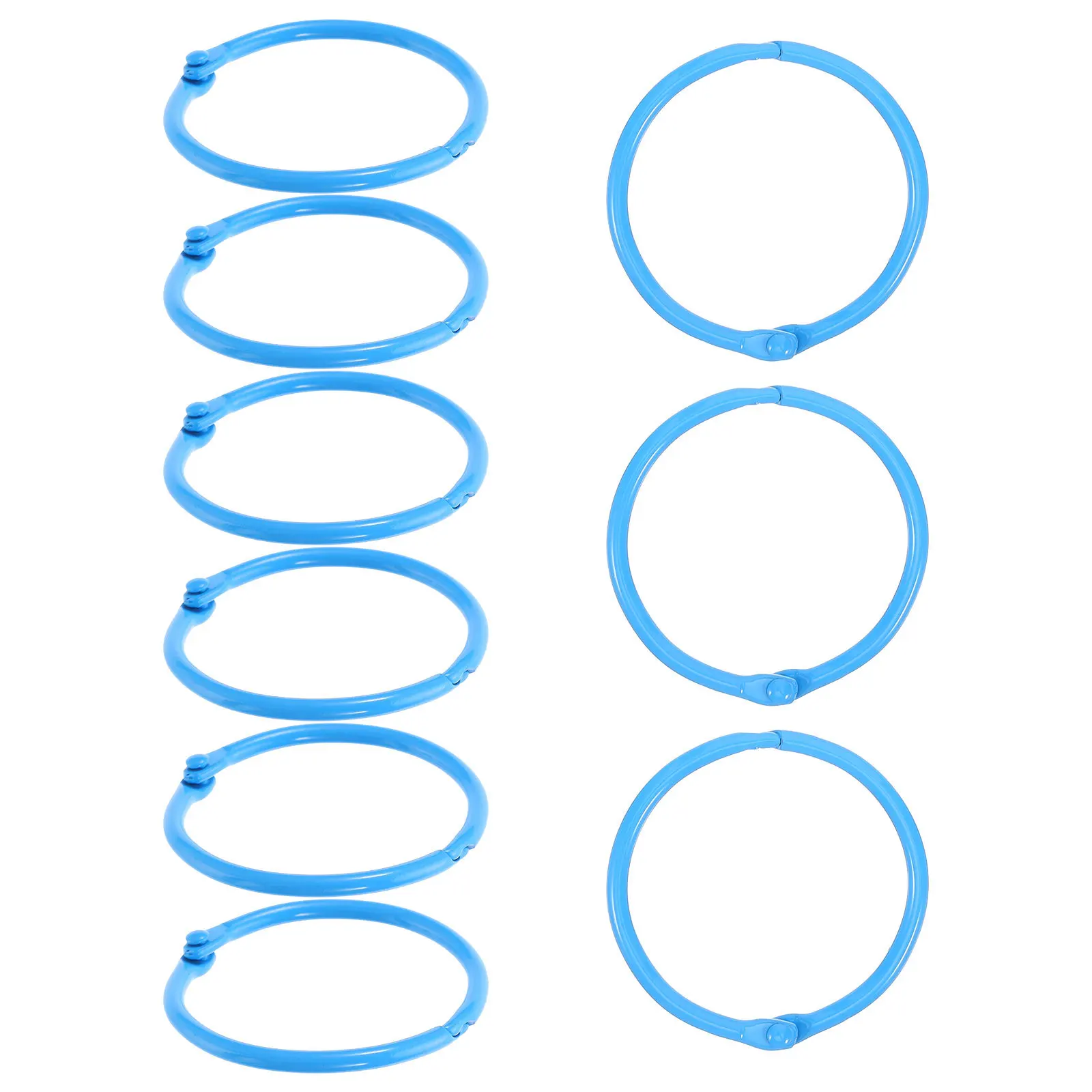 

30Pcs Loose Leaf Binder Rings Metal Book Binder Rings for Flashcards Index Cards Binding Supplies Office School Stationery