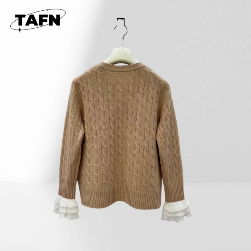 Trendy Neck Sweater for Women, Warm and Elegant for Winter Soft Comfortable Fuzzy Knit Sweater for Women A25375