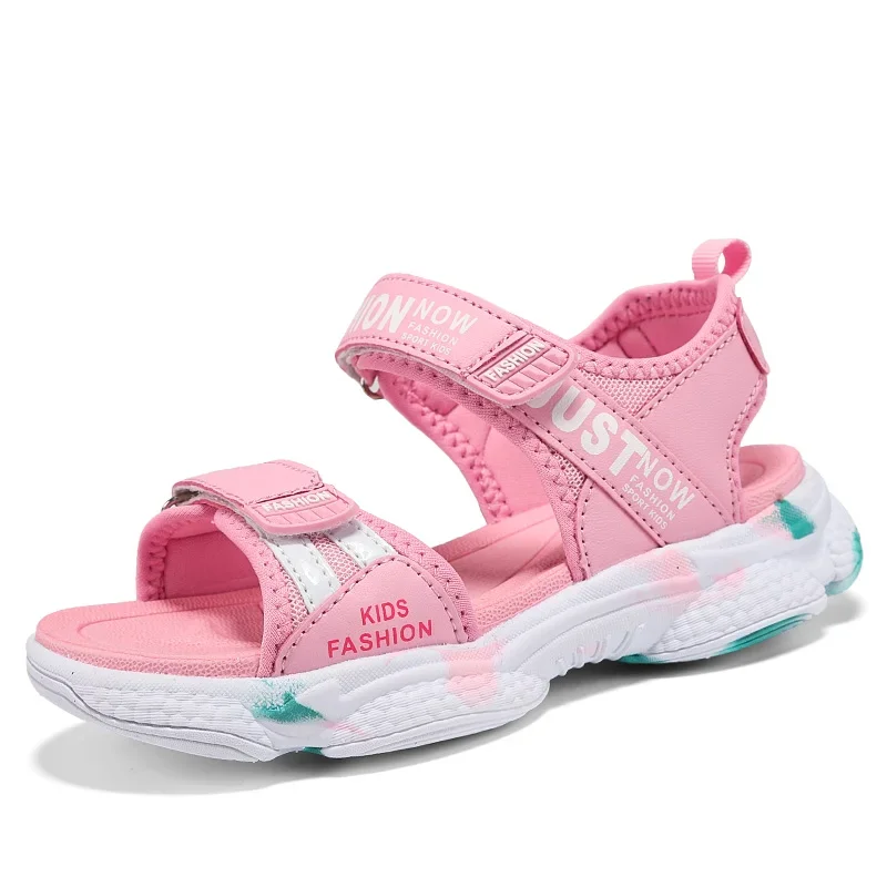 2023 estate marca scarpe da spiaggia antiscivolo sandali per bambini ragazze scarpe Casual bambini fiori principessa scarpe basse taglia 29-38