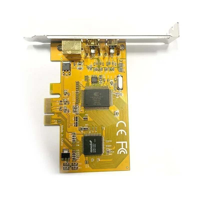 1pcs PCIE 878A Capture Card PCI-E 878 Sonography Medical Image 2 PORTS AV Svhs Terminal Connector Video Capture Card