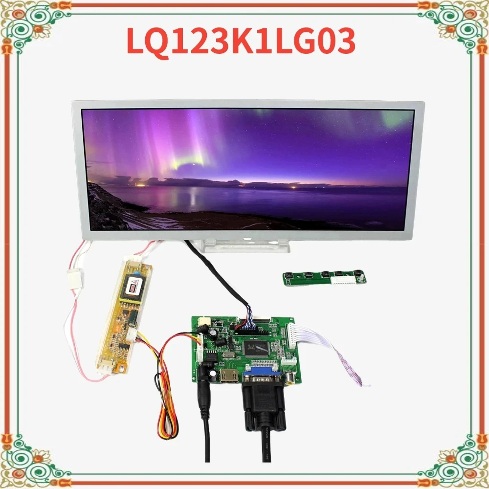 

Original A+ 12.3 Inch LQ123K1LG03 1280X480 LCD Screen Display H DMI VGA 2AV LVDS Controller Board For Industrial Application