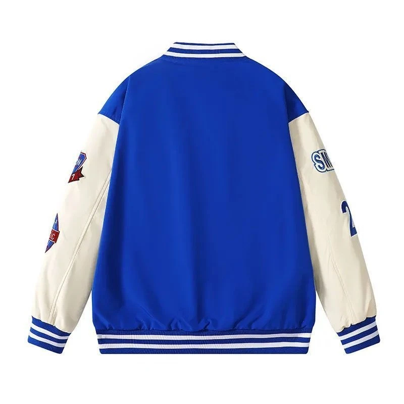 HOUZHOU Vintage Baseball Jacket Women Preppy Style Oversize Y2k Streetwear Harajuku College Varsity Jackets Korean Fashion Coats