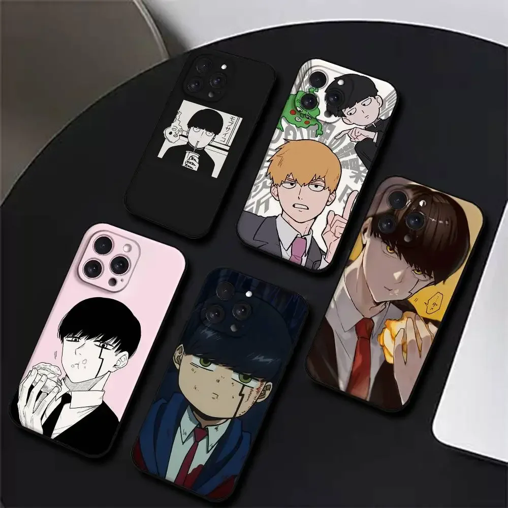 Mashle Magic And Muscles Handyhülle für iPhone 17, 16, 15, 14, 13, 12, 11 Plus, Pro, Max, XR, XS, X, 7, 8 Plus, Mini – Schwarz, Silikon, weich