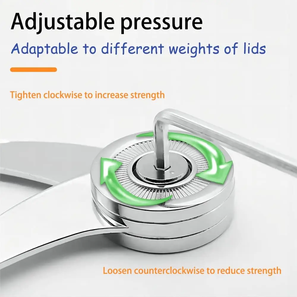 مفصلات إيقاف هيدروليكية بشكل عشوائي لباب خزانة المطبخ، مفصل تلميع قابل للتعديل، أثاث يرفع رفرف البقاء يدعم الأجهزة #5