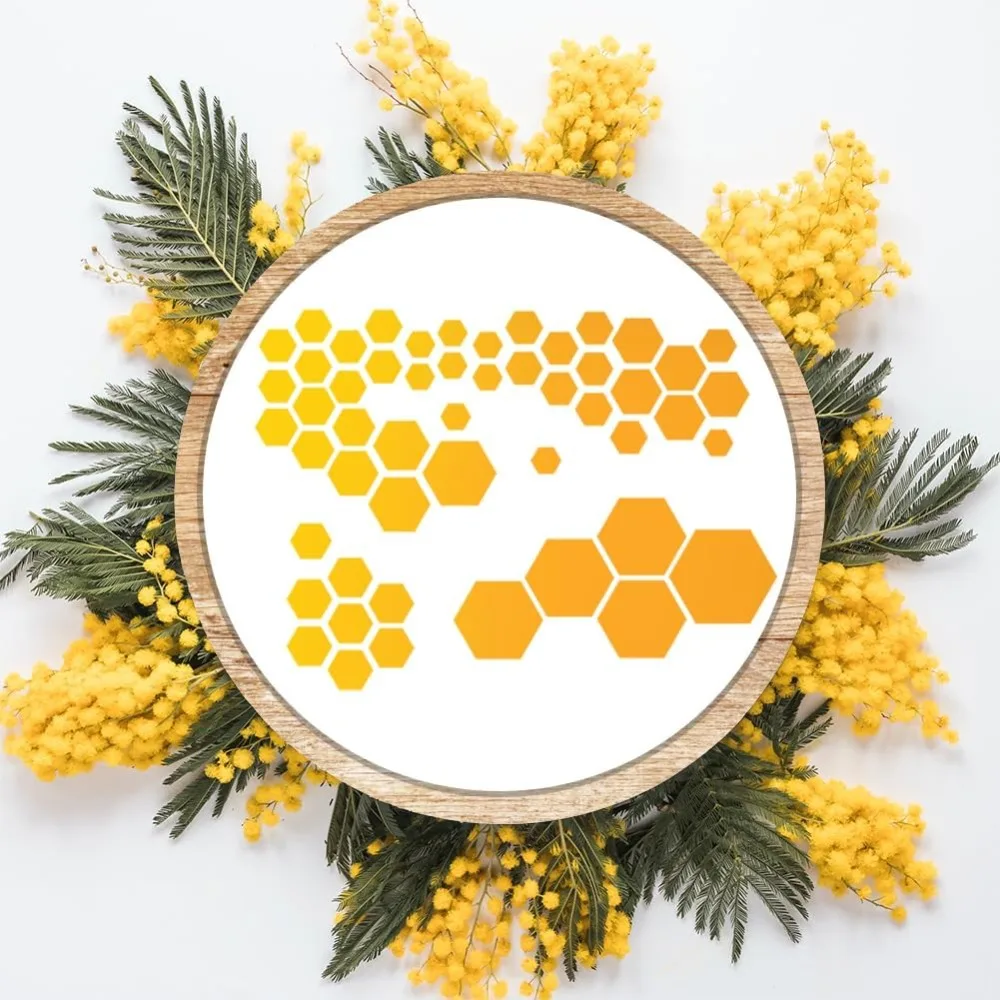 2Pcs Honeycomb Stencils for Painting