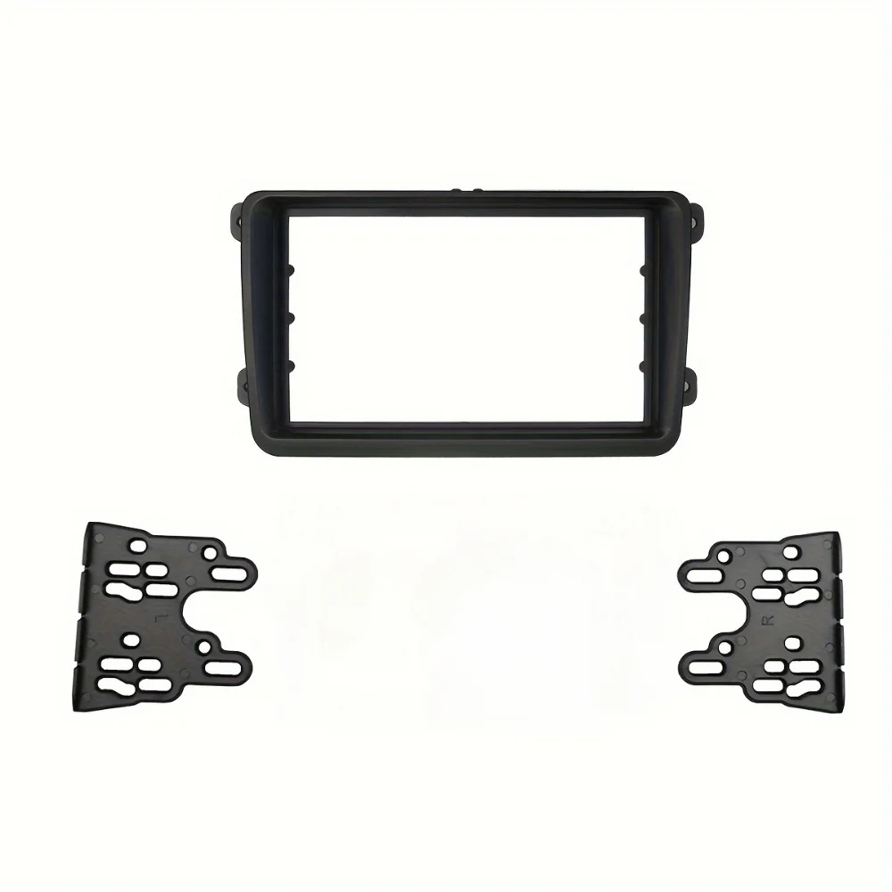 2 DIN Auto-Armaturenbrett-Einbaurahmen für VW, Skoda, Seat, kompatibel mit Caddy, Touran, Passat, Tiguan und mehr – Detail 7