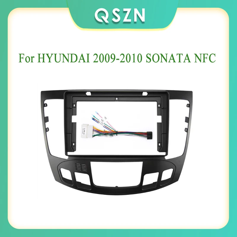 

9 Inch 2 Din Car Radio Fascia Fascias Panel Frame CD DVD Dash Audio Interior for HYUNDAI 2009-2010 SONATA NFC